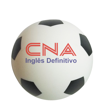 Bolinha Anti Stress vinil oca c/ Pintura Futebol Personalizado