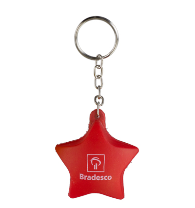 Chaveiro Estrela Vinil oca Personalizada