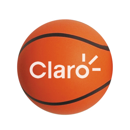 Bolinha Anti Stress vinil oca com pintura Basquete Personalizada